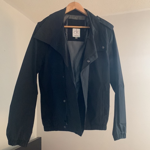 Calvin Klein Trench Windbreaker Jacket Medium - Picture 3 of 7
